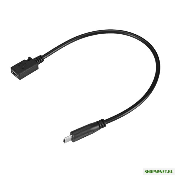 25 см USB 3.1 Type C Мужской Коннектор to Female Mini Usb Тип B Кабель для передачи данных