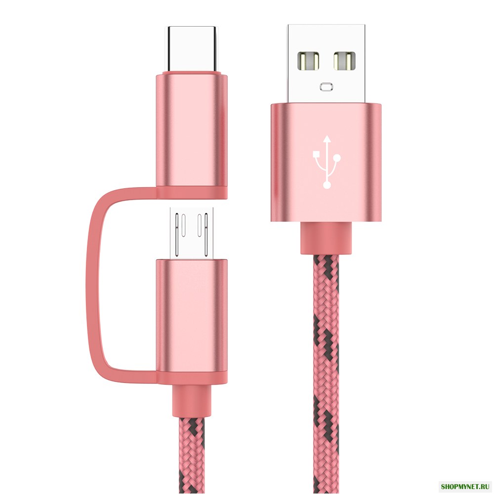 Bakeey 2 In 1 2.4A Type C Micro USB Кабель для быстрой передачи данных для Huawei P30 Pro Mate 30 Xiaomi Mi9 9Pro S10 + Note 10